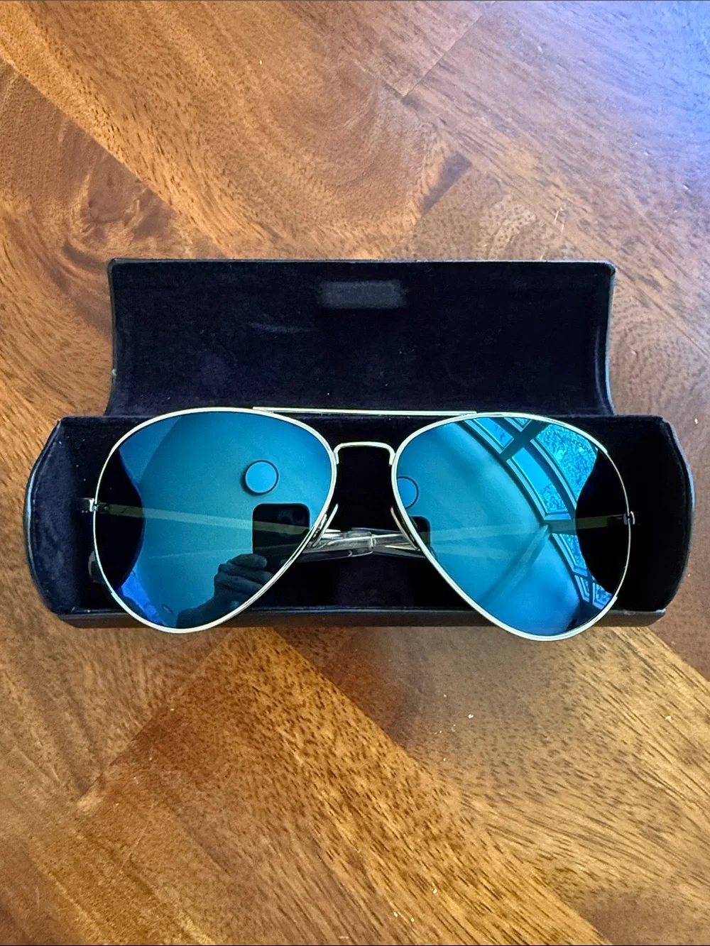 RE Concorde - 23k White Gold & Cobalt - XL (64mm) / Polarized Sunglasses
